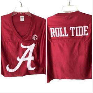VS Pink collegiate Alabama Cropped Jersey-Sz L